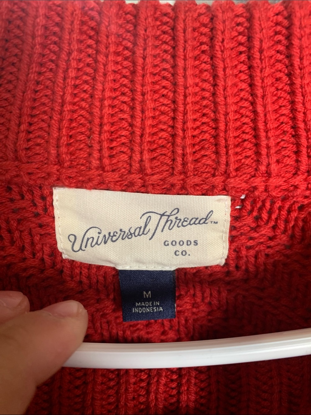 Universal Thread Bright Red Crewneck Sweater - Picture 2 of 4